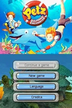 Petz - Dolphinz Encounter (USA) (En,Fr,Es) (NDSi Enhanced) screen shot title